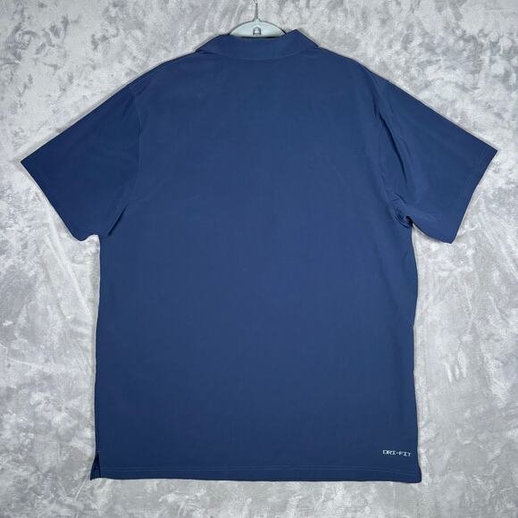 Nike Dri-Fit University of Michigan Polo Shirt Navy Blue XL - Picture 4 of 8
